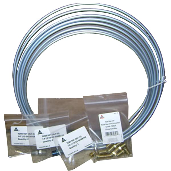 Steel Brake Line Coil and Tube Nut Kit, 1/4 x 25, BLC-425K